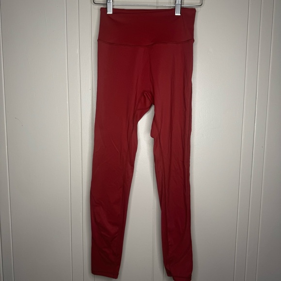 Alphalete Pulse Surge Leggings- Tartan Red - Picture 10 of 15